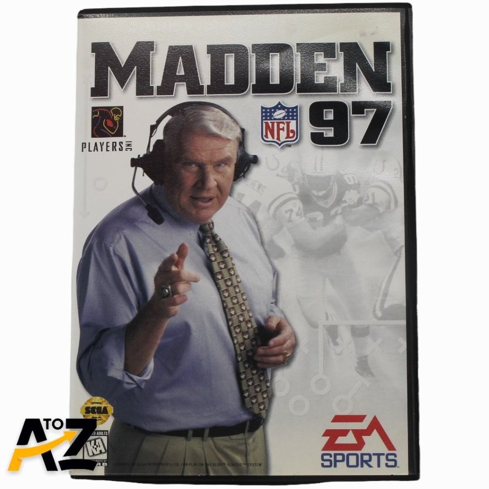 Madden NFL 97 (Sega Genesis, 1996) Complete w/ Case Instruction Poster Reg. Card